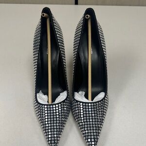 Michael Kors Elyse High Nailhead Studded d'Orsay Pumps Size 11 NWB